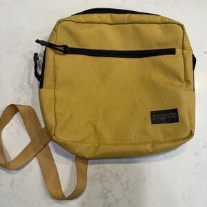 JanSport Mustard Yellow Crossbody Bag Quilted Adjustable Strap